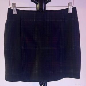 Classic Black Plaid Women's ultra mini Skirt